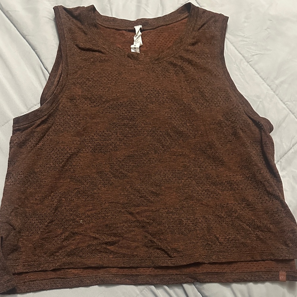 lululemon athletica Brown Muscle Tee